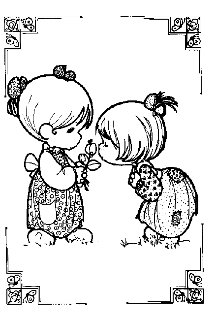 Coloring Pages For Girls: More Precious Moments Coloring Sheets